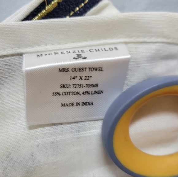 Mackenzie-Childs MR. & MRS. TOWEL SET - Picture 6 of 7